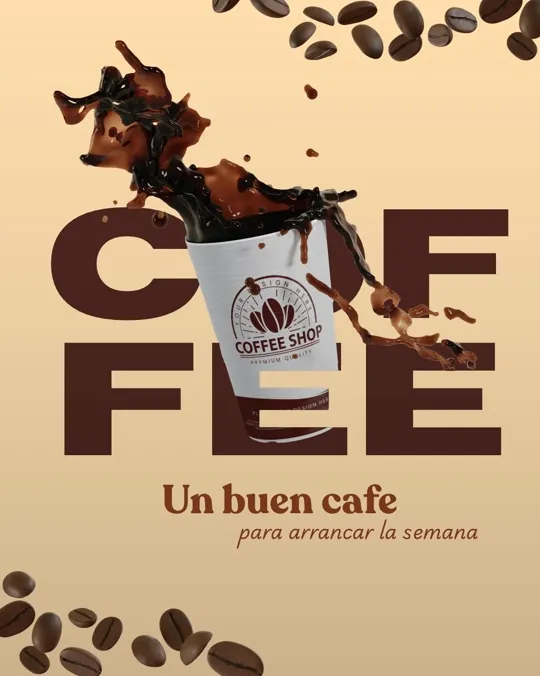 Gráfica para redes: Un buen café para arrancar la semana